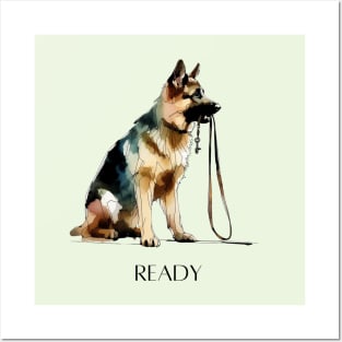 READY German Shepherd Posters and Art